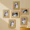 Set of 6 Gold Honeycomb Resin Wall or Tabletop Picture Frames-4X6